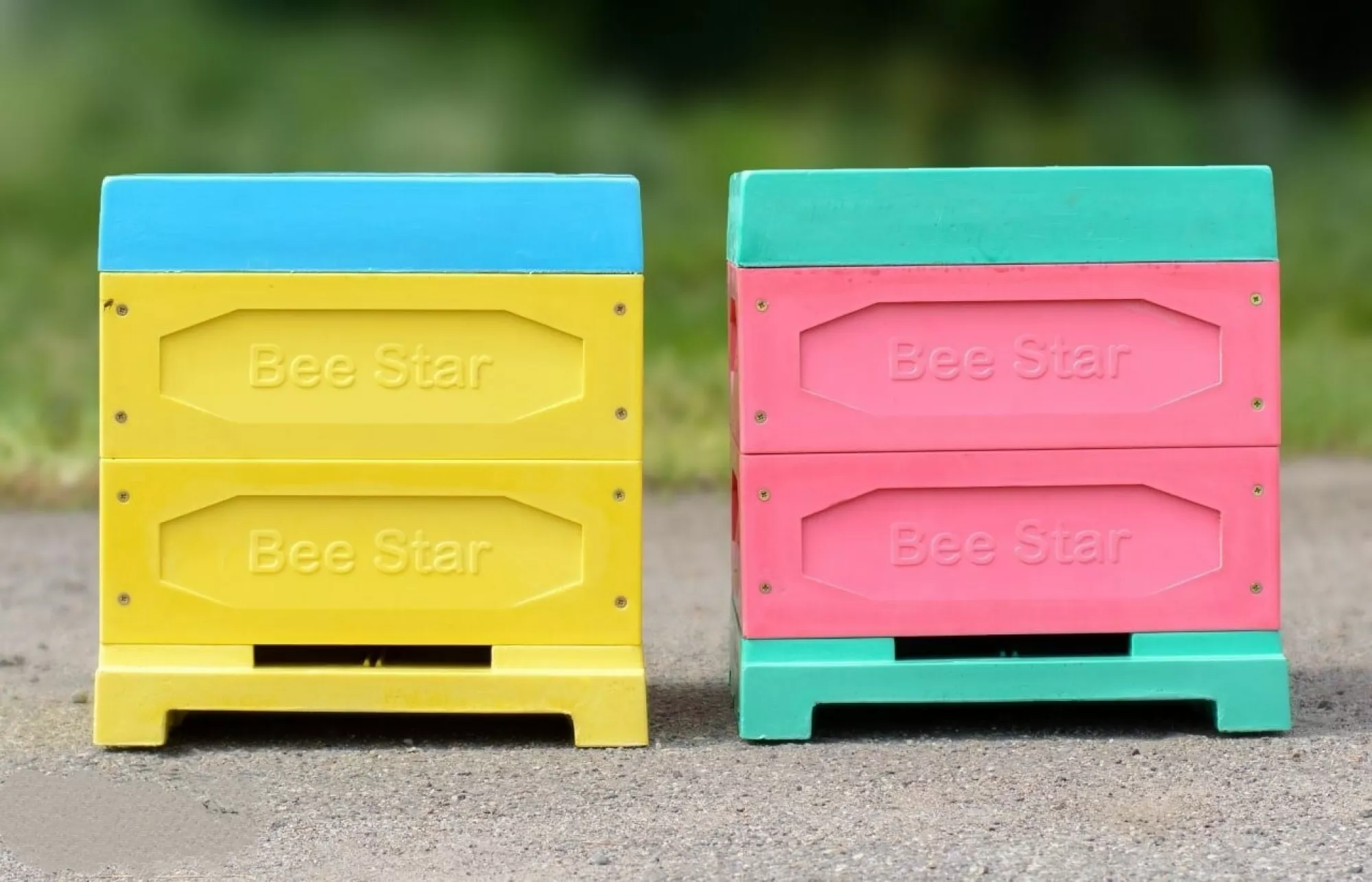 Улей ППУ «BeeStar» (2 магазин на 10 рамок) — кольоровий