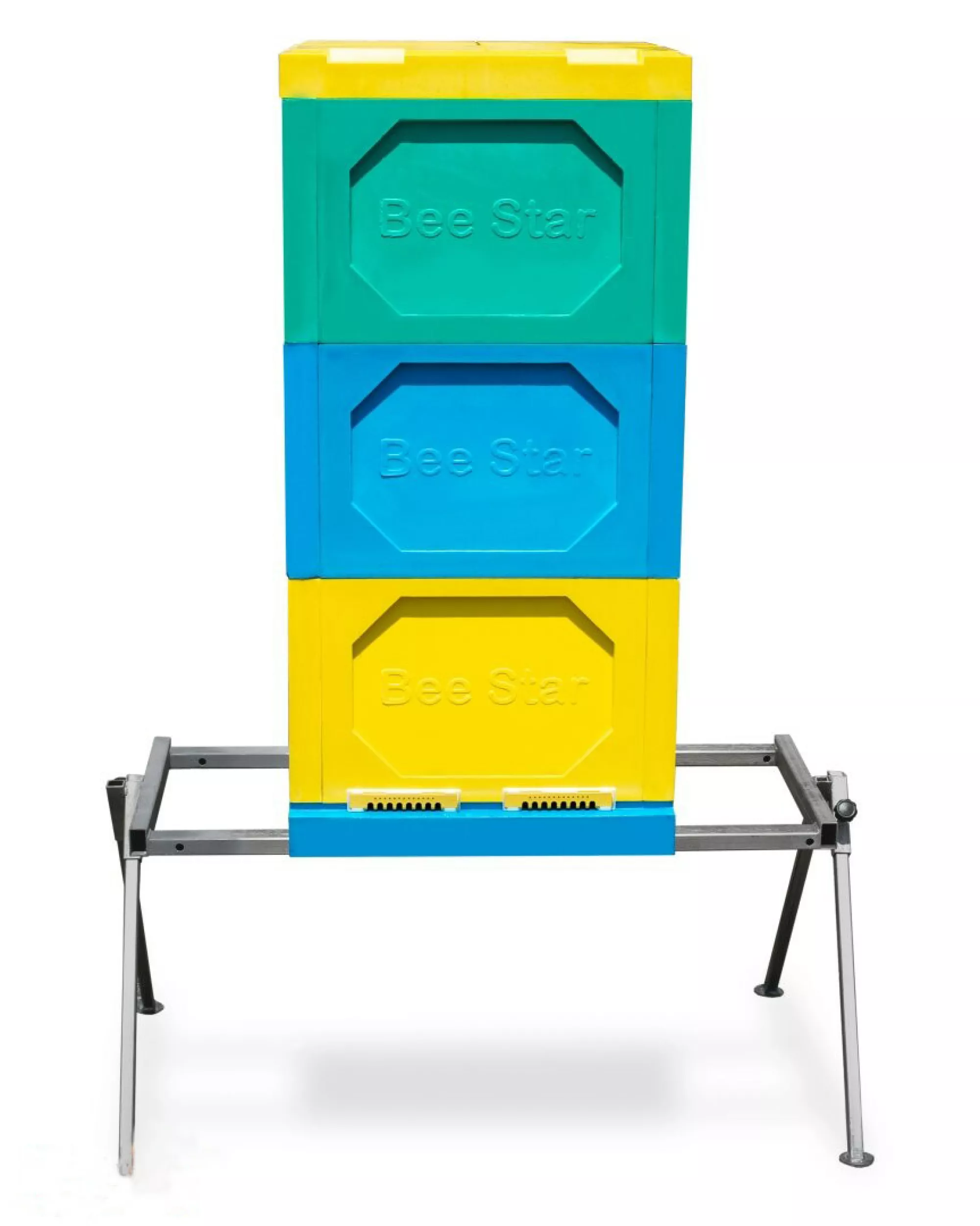 Вулик ППУ «BeeStar» (3 корпуси Дадан на 12 рамок) – кольоровий