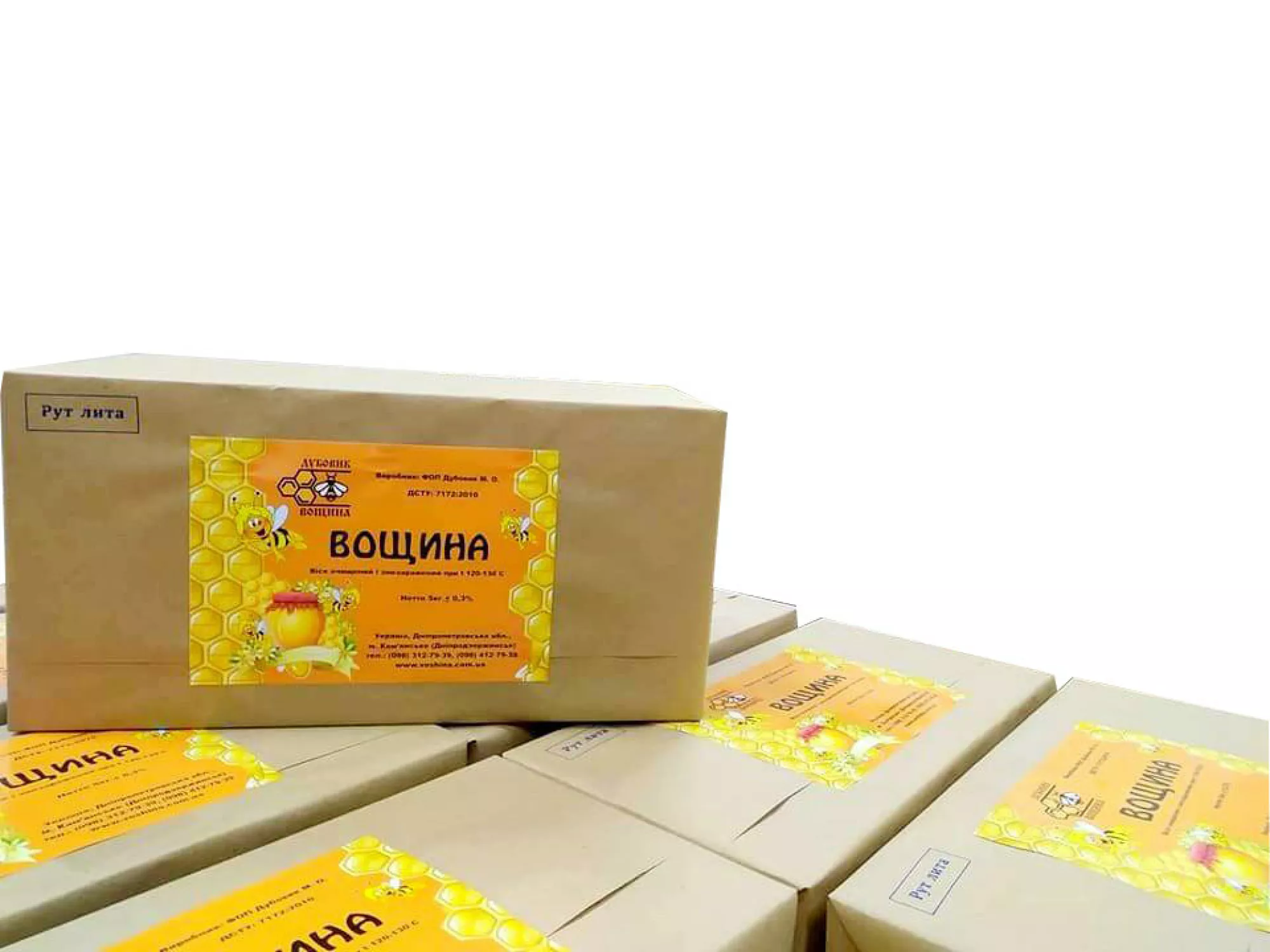 Вощина Дубовик (на всі типи рамок (Дадан, Рута, магазинна, Українська) – 1кг