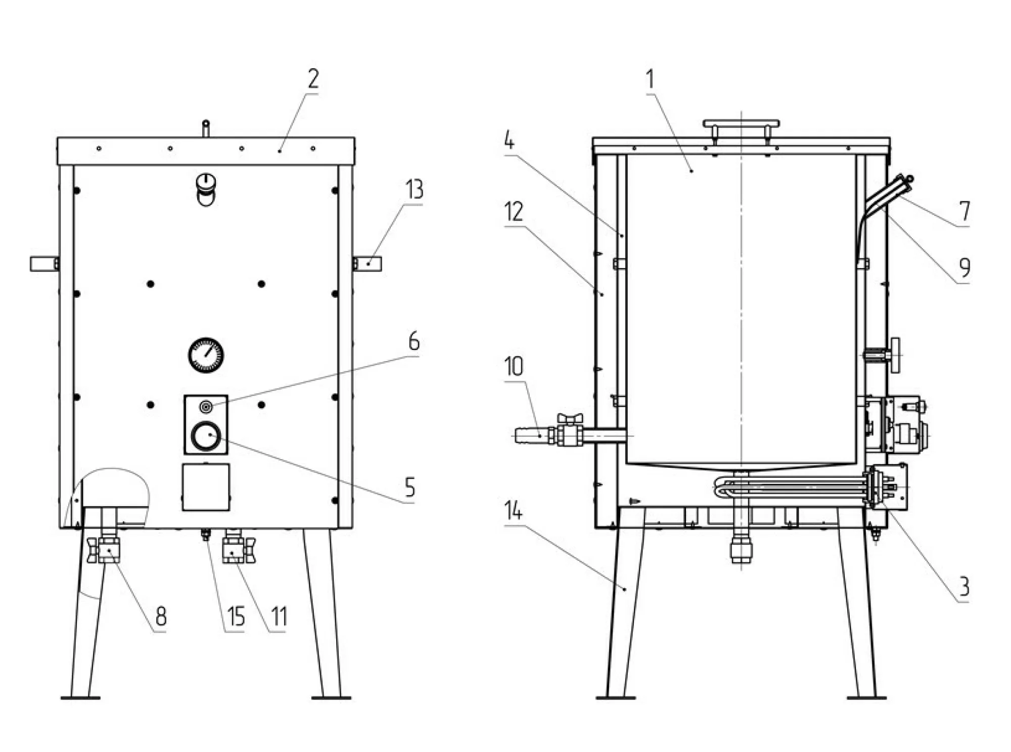Стерилізатор воску на 80 літрів