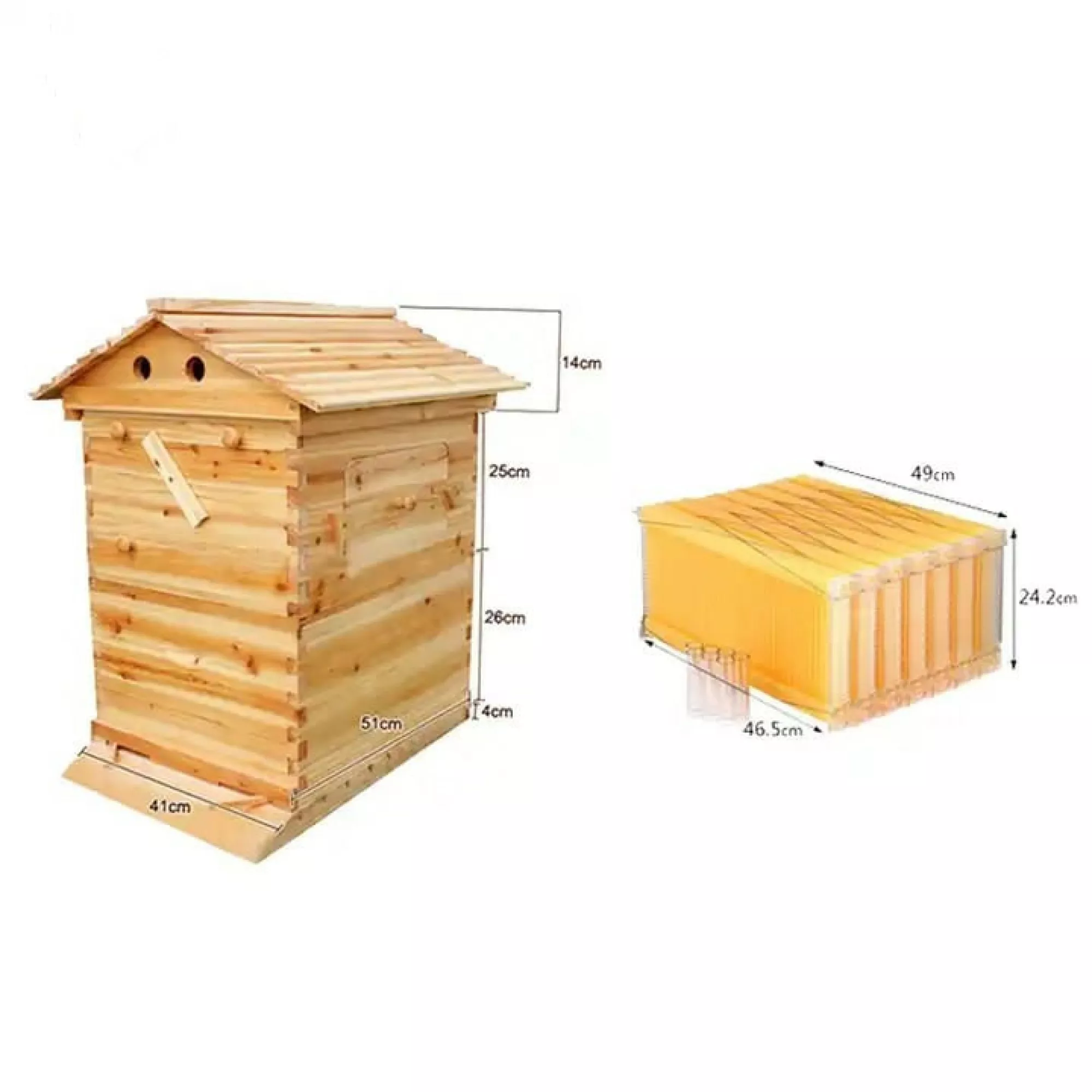 Автоматичний Вулик (2 корпуси + 7 автоматичних рамок + ключ для зливу)