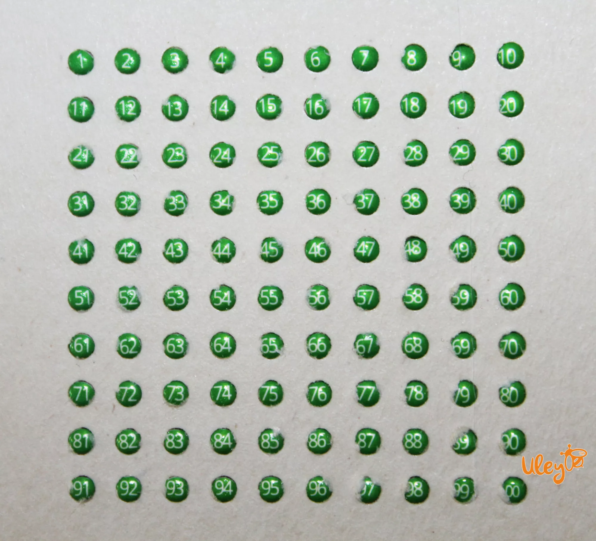 Мітки Номерні (1-99) опалитові, зелений колір 2024, 2029. Лисонь Польща