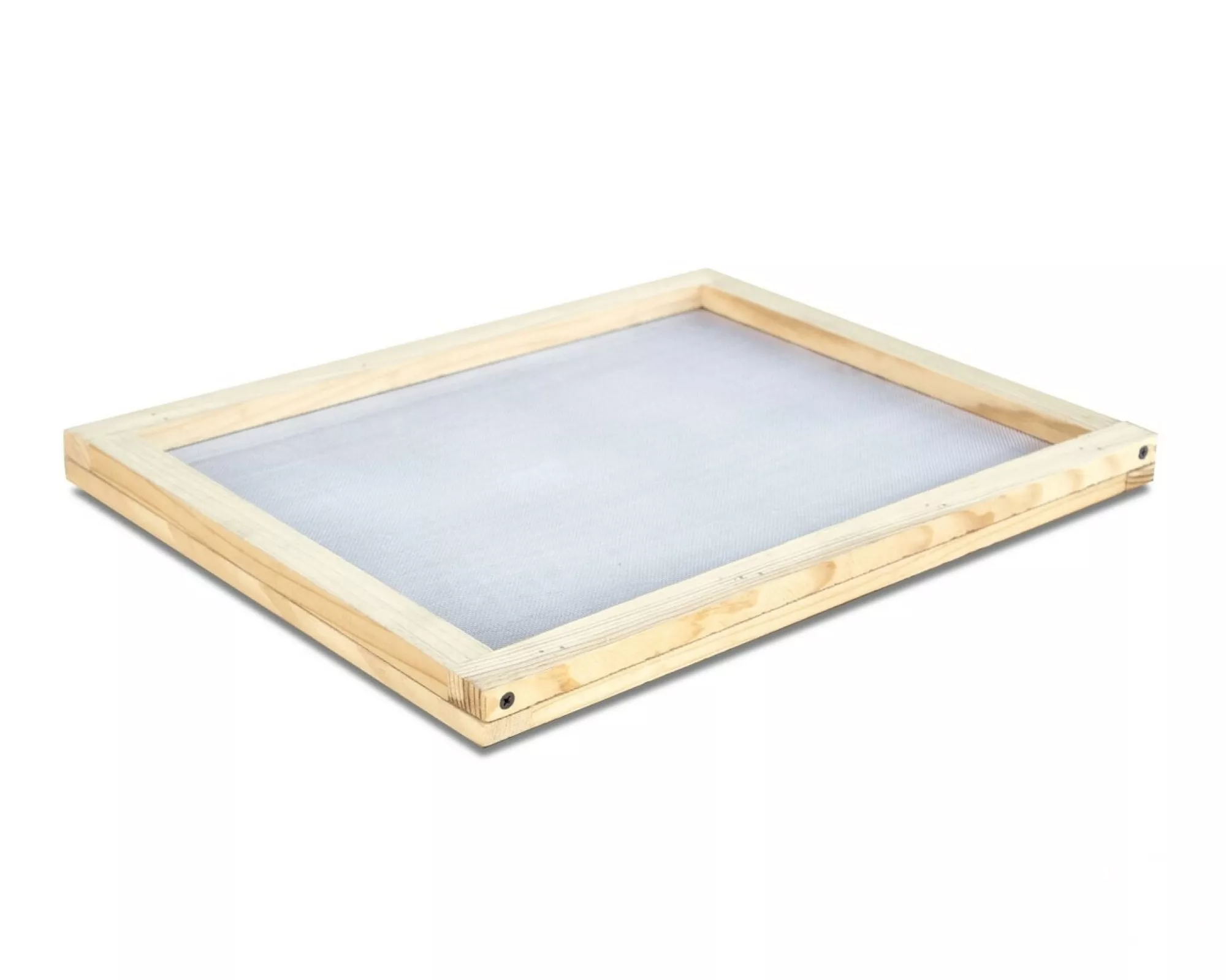 Лоток для пилку дерев’яний з поліамідною сіткою (500х500 мм).