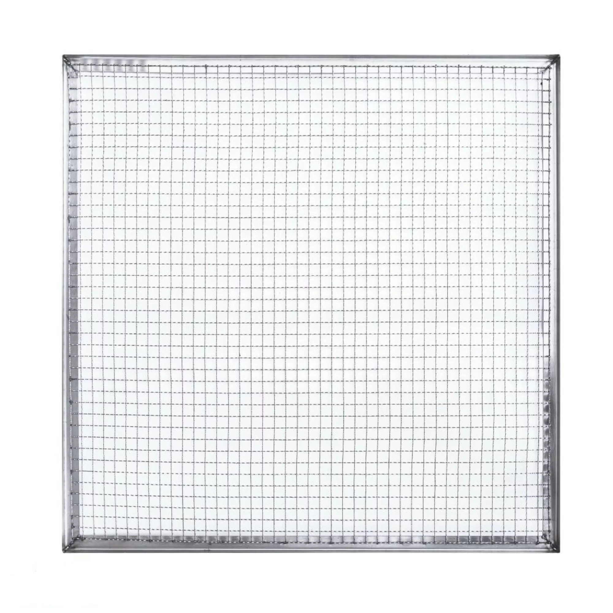 Лоток із харчової нержавіючої сталі з бортиками (500х500 мм).