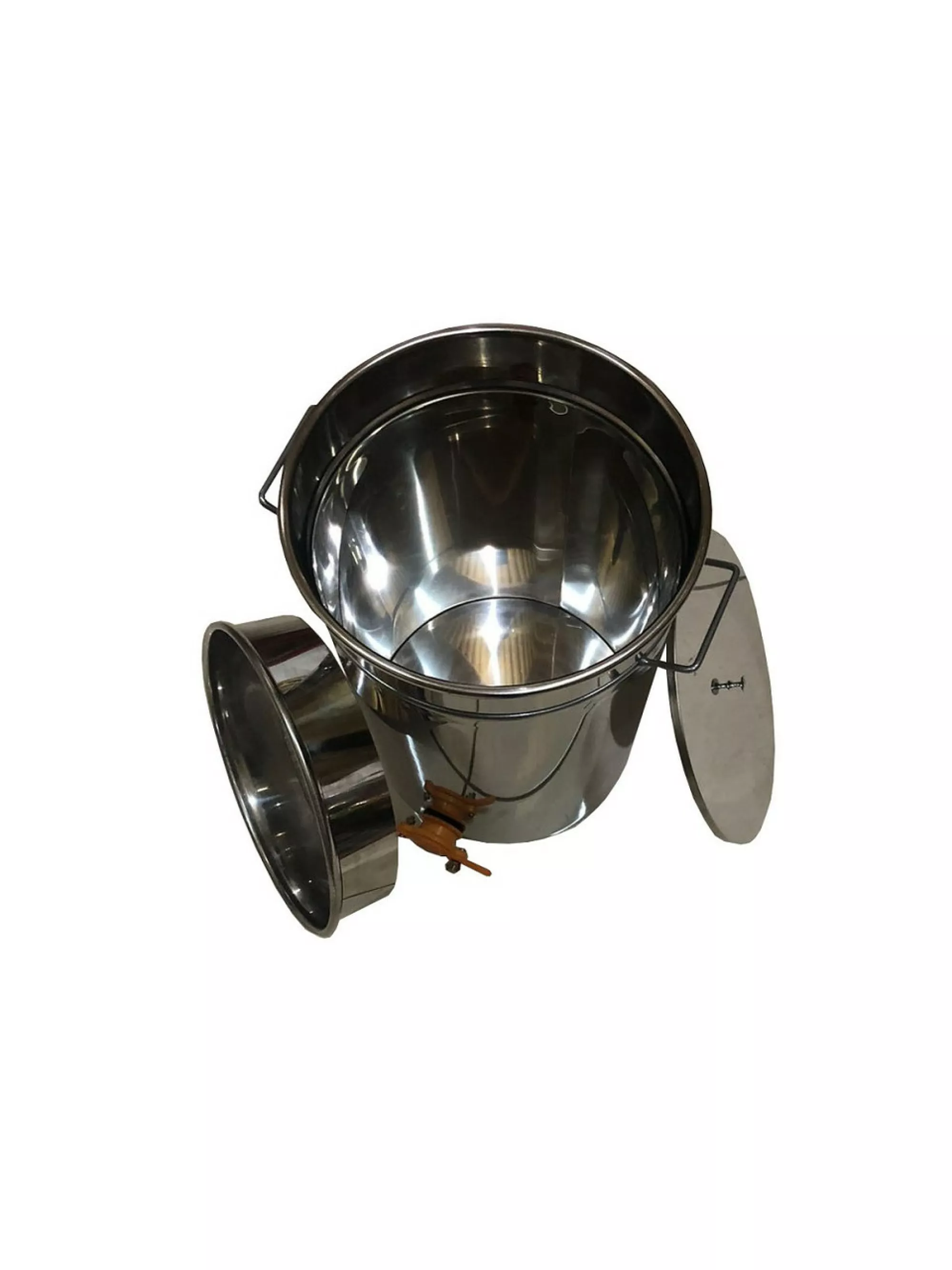 Бак відстійник для меду з нержавіючим фільтром 35 л