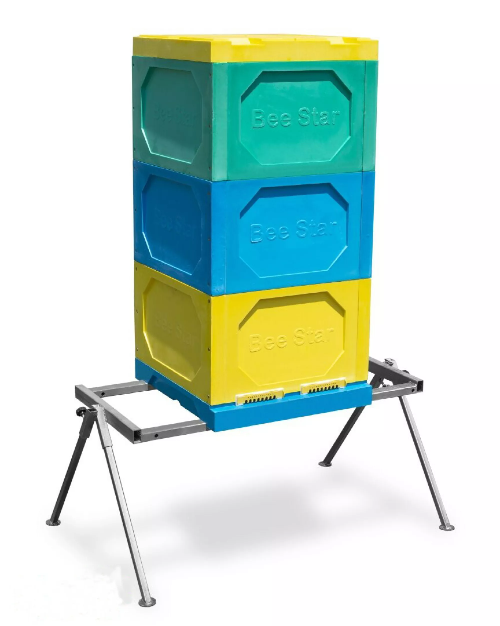 Вулик ППУ «BeeStar» (3 корпуси Дадан на 12 рамок) – кольоровий