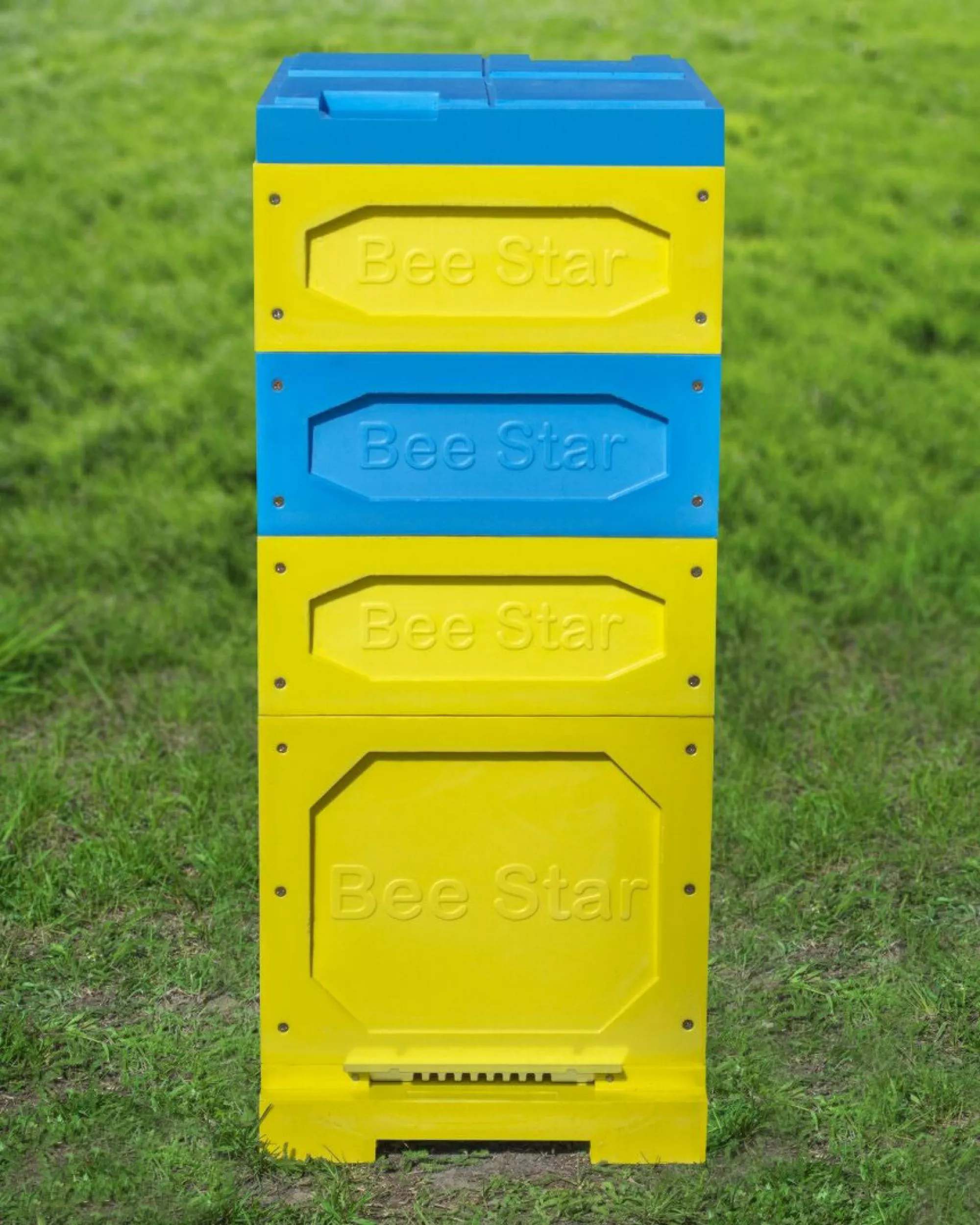 Вулик ППУ “BeeStar” (1 корпус Дадан 300 мм + 3 магазини на 8 рамок) – кольоровий