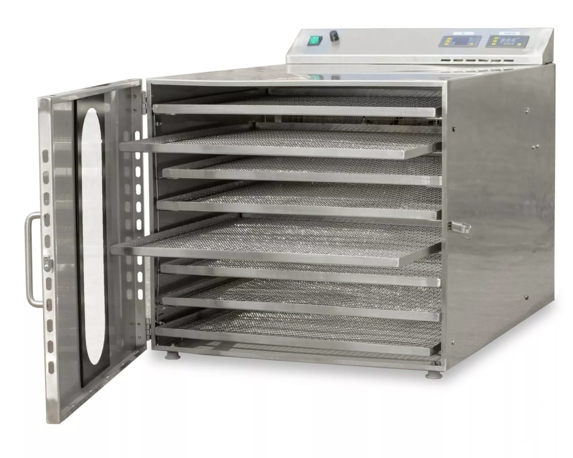 Лоток із харчової нержавіючої сталі з бортиками (500х500 мм).