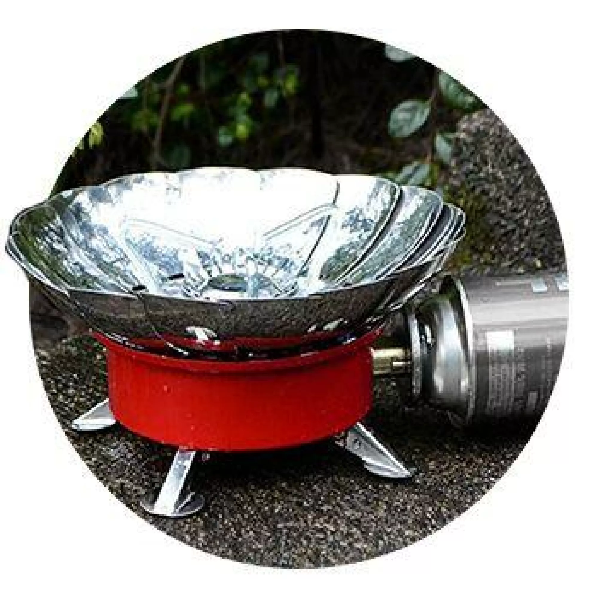 Пальник газовий туристичний із захистом від вітру INTERTOOL GS-0011