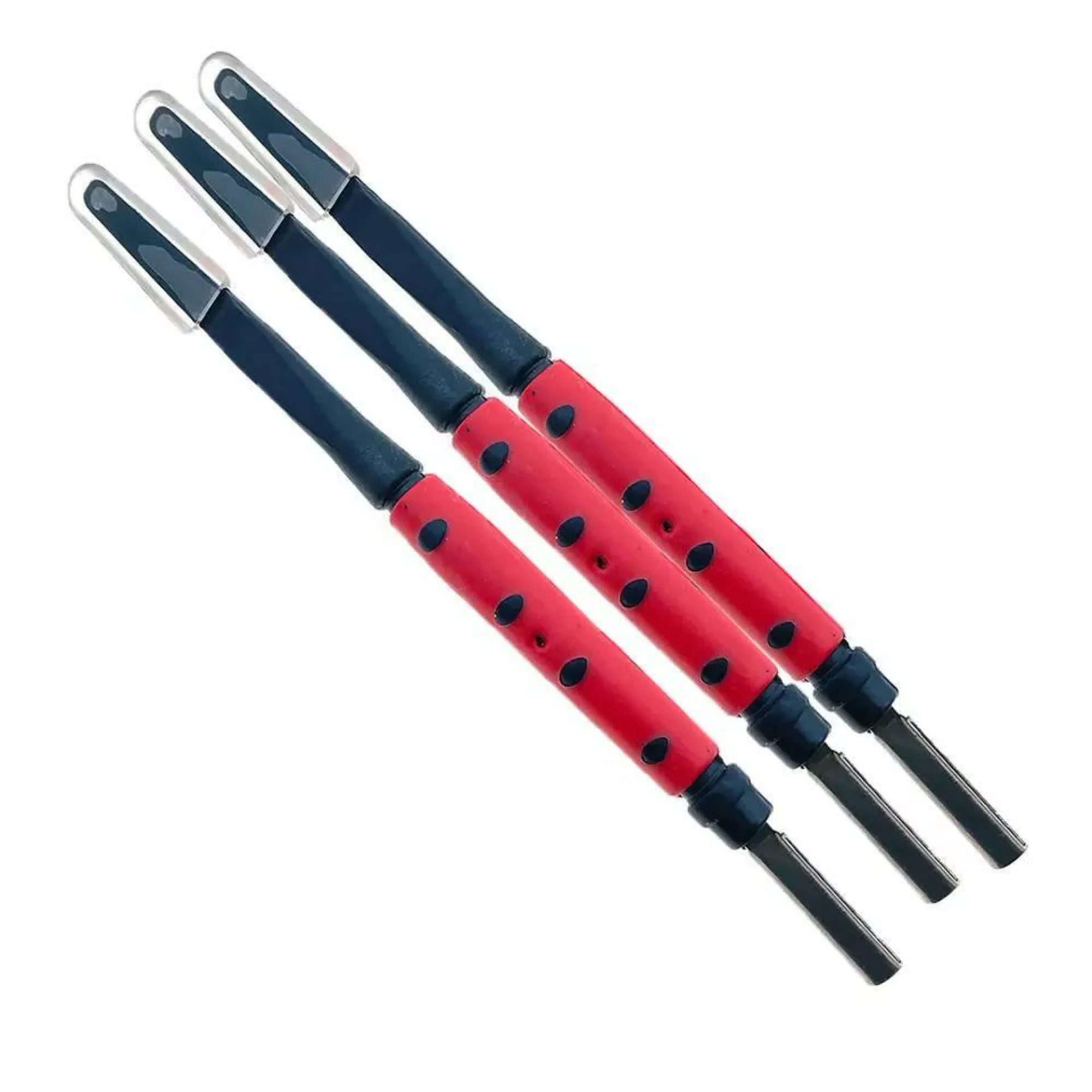 Шпатель для збору маточного молочка, двосторонній (червона ручка)