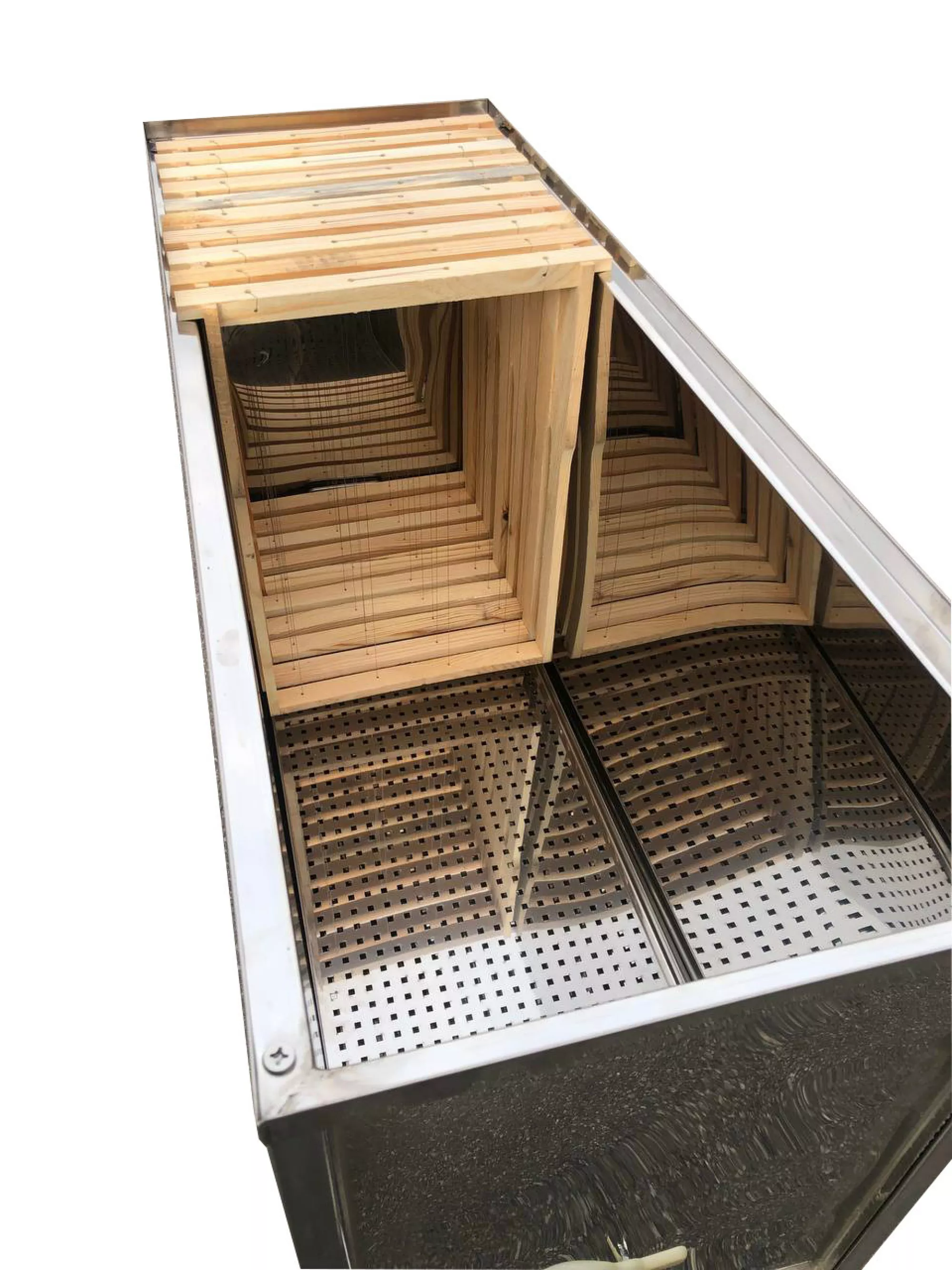 Стіл для розпечатування сот -1 метр, під Українську рамку – пластиковий кран