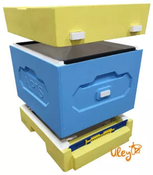 Вулик ППС, 1 корпус «Дадан 300мм» на 10 рамок, сітчасте дно, високий дах