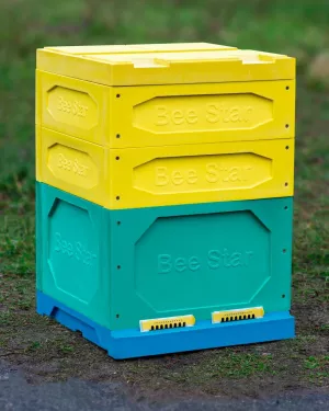 Вулик ППУ «BeeStar» (1 корпус Дадан + 2 магазини на 12 рамок) – кольоровий