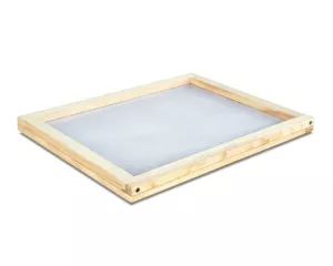 Лоток для пилку дерев’яний з поліамідною сіткою (500х500 мм).