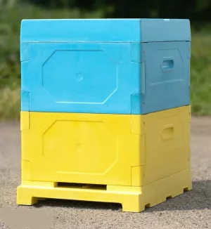 Вулик ППУ “BeeStar” (2 корпуси Рута 230 мм на 10 рамок) – кольоровий