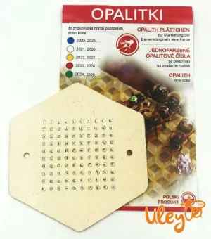 Мітки Номерні (1-99) опалітові, білий колір 2026, 2031. Лисонь Польща