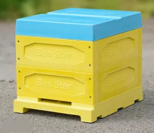 Улей ППУ «BeeStar» (2 магазин на 10 рамок) — кольоровий