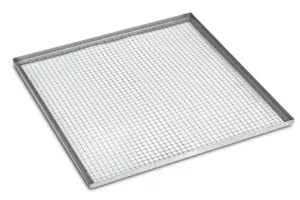 Лоток із харчової нержавіючої сталі з бортиками (360х450мм). Для сушильної шафи міні