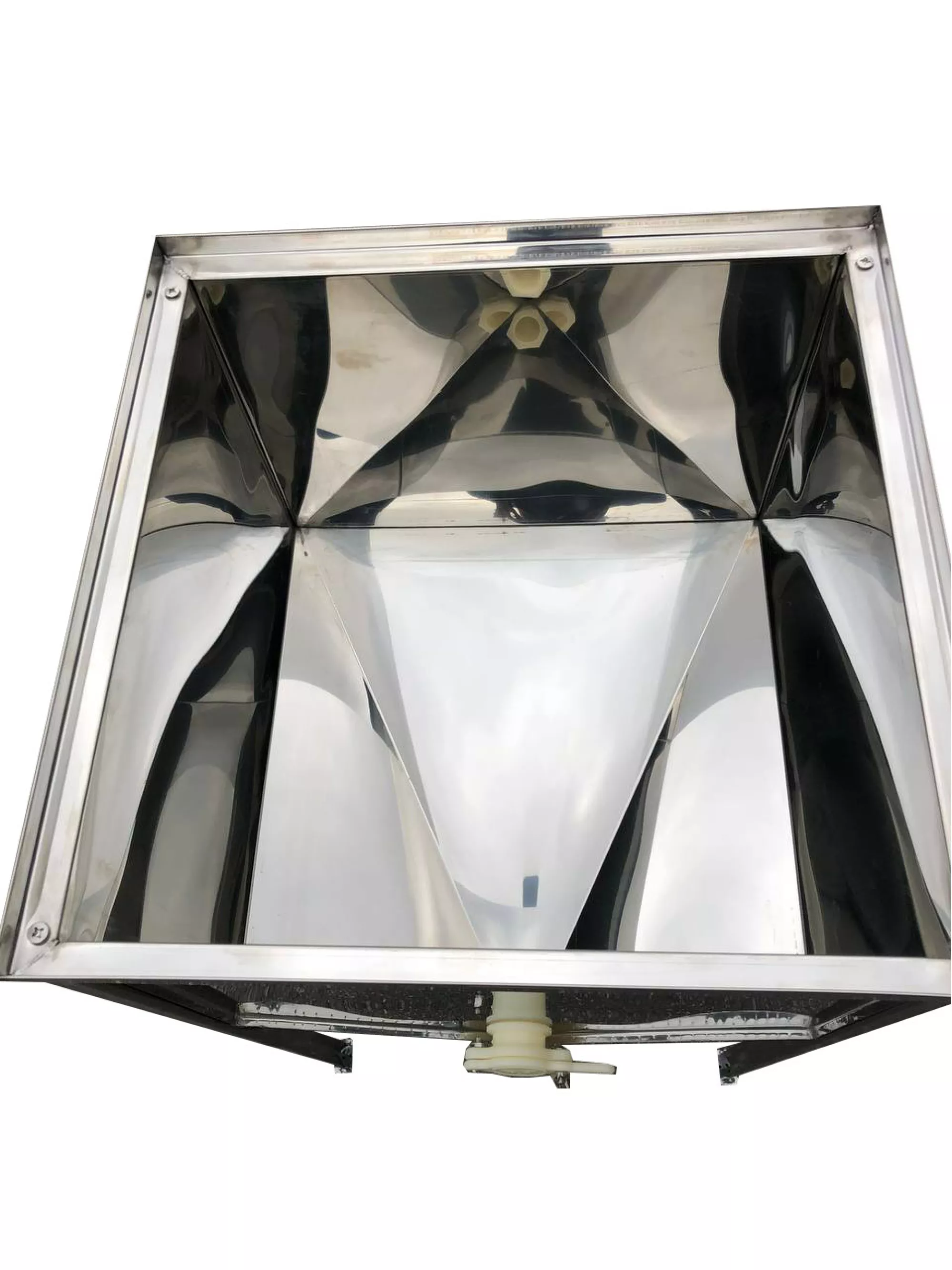 Стіл для розпечатування сот — 50 см. Плоский кошик — пластиковий кран