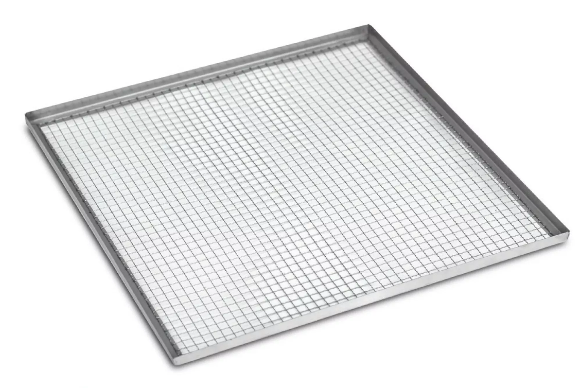 Лоток із харчової нержавіючої сталі з бортиками (360х450мм). Для сушильної шафи міні