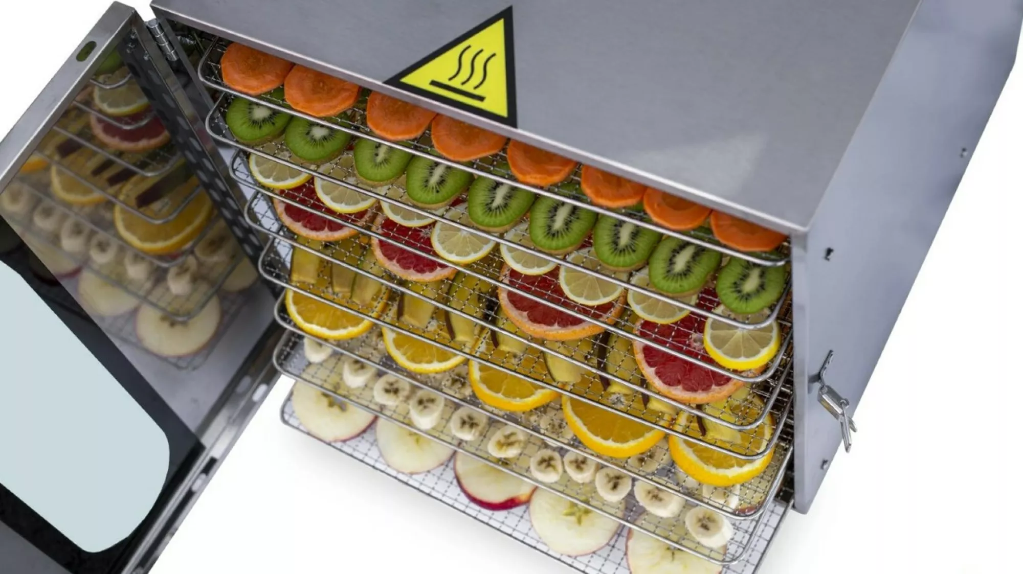 Лоток із харчової нержавіючої сталі без бортиків (360х450мм). Для сушильної шафи міні