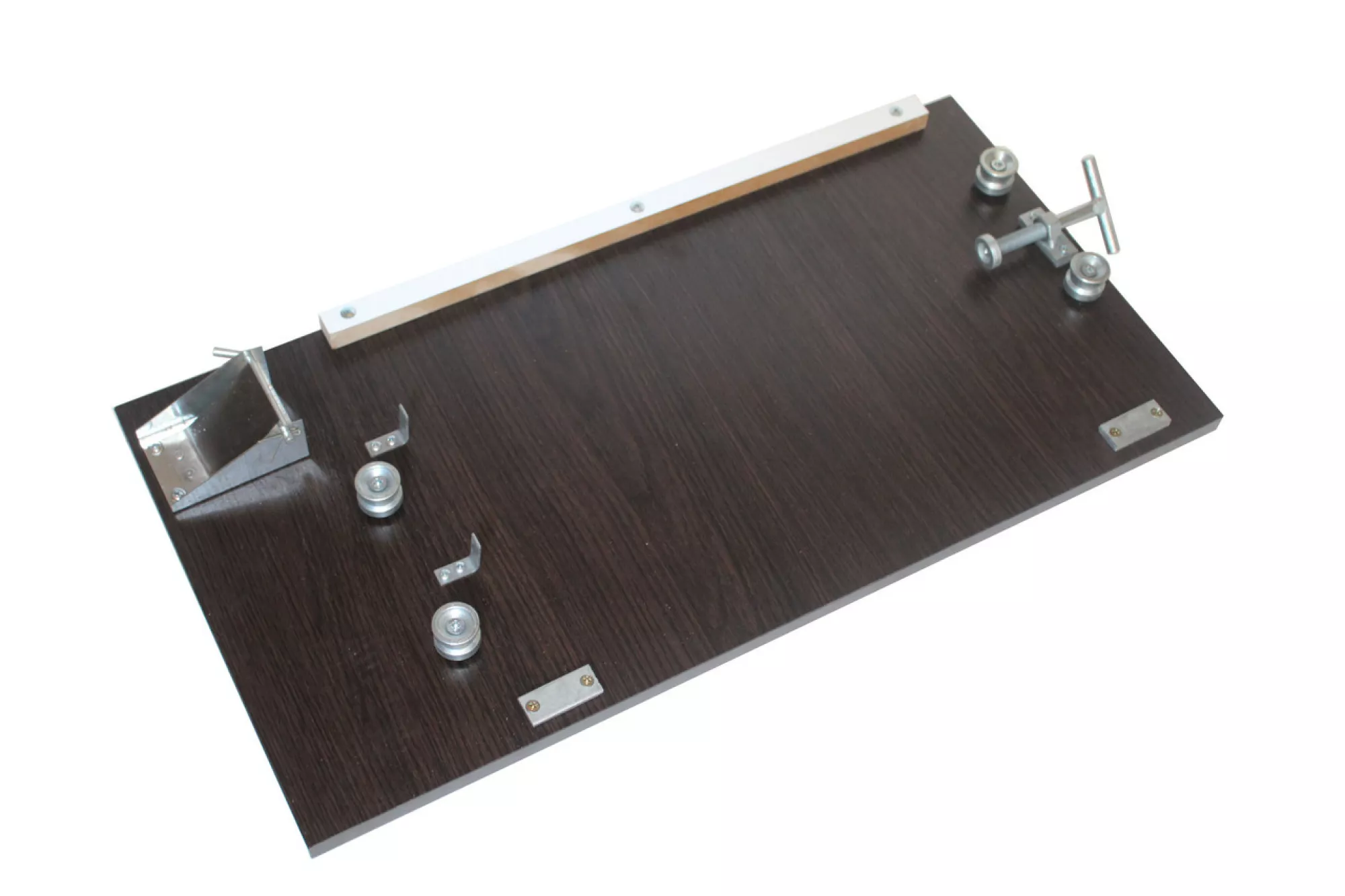 Комплект для збирання бджолиних рамок (дирокол, кондуктор, пристрій для натяжки дроту)