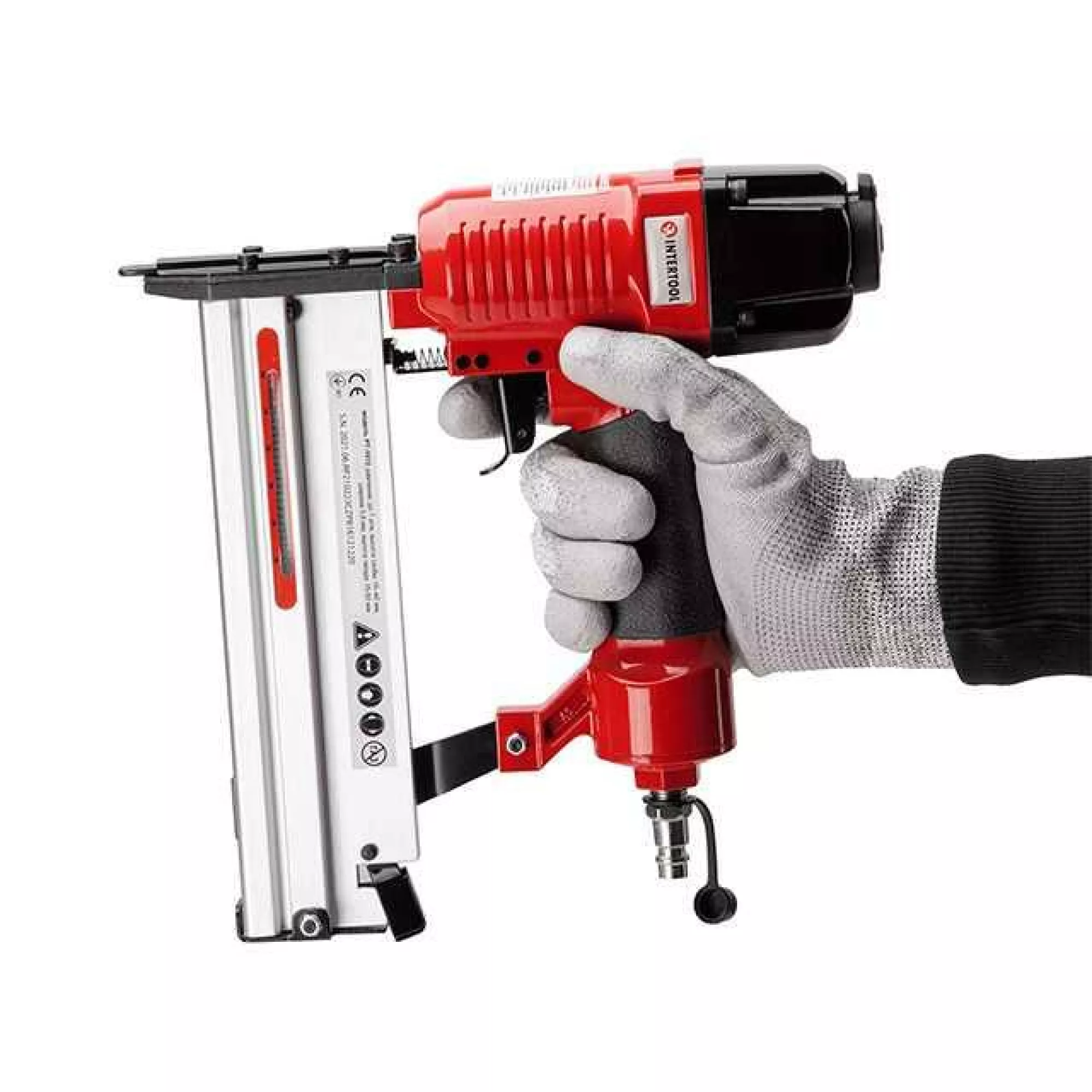 Степлер пневматичний комбінований під скобу та цвяхи INTERTOOL PT-1612