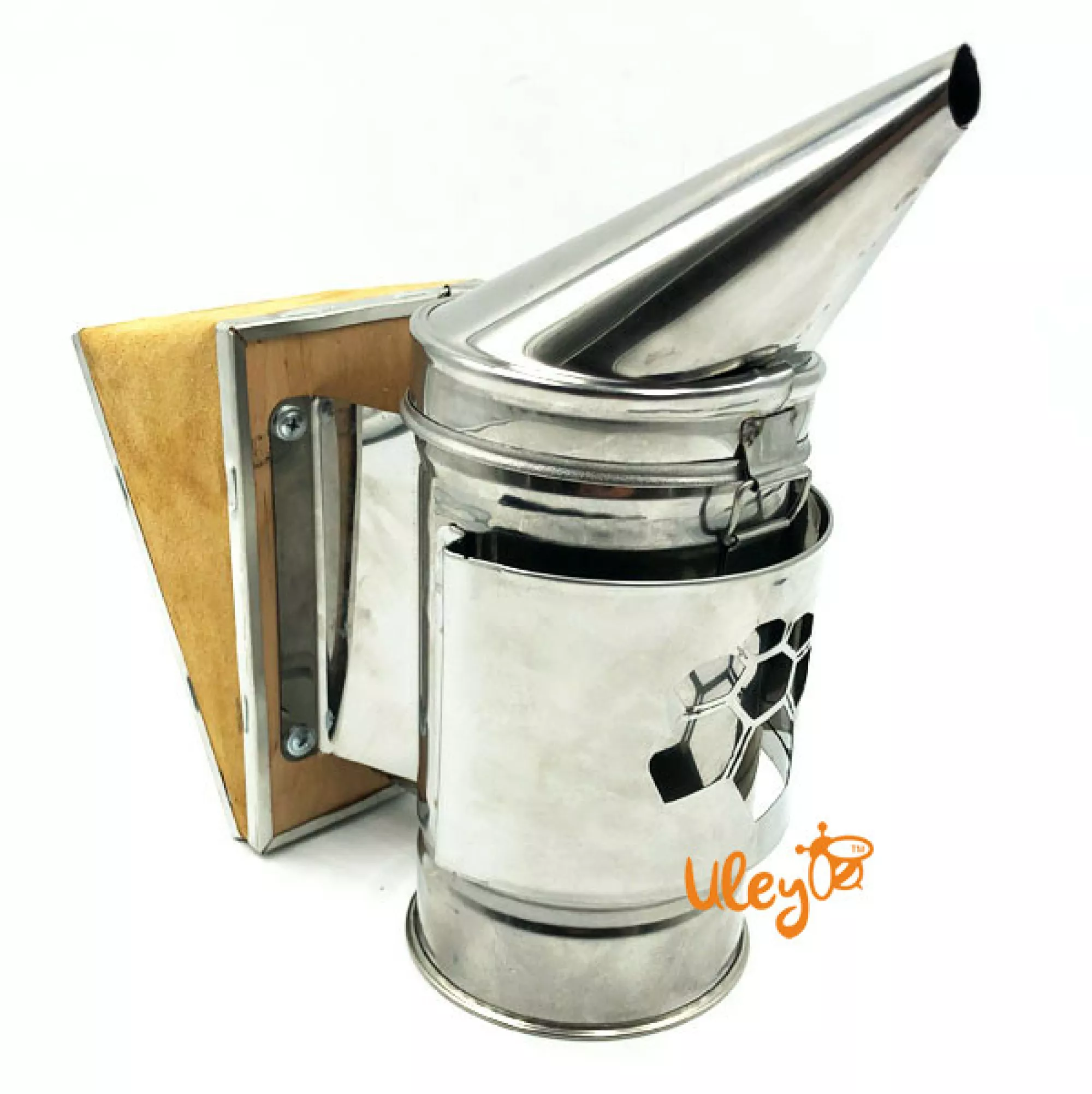 Димар пасічний нержавіючий, з огородженням із листового металу. Міх знімний шкіряний