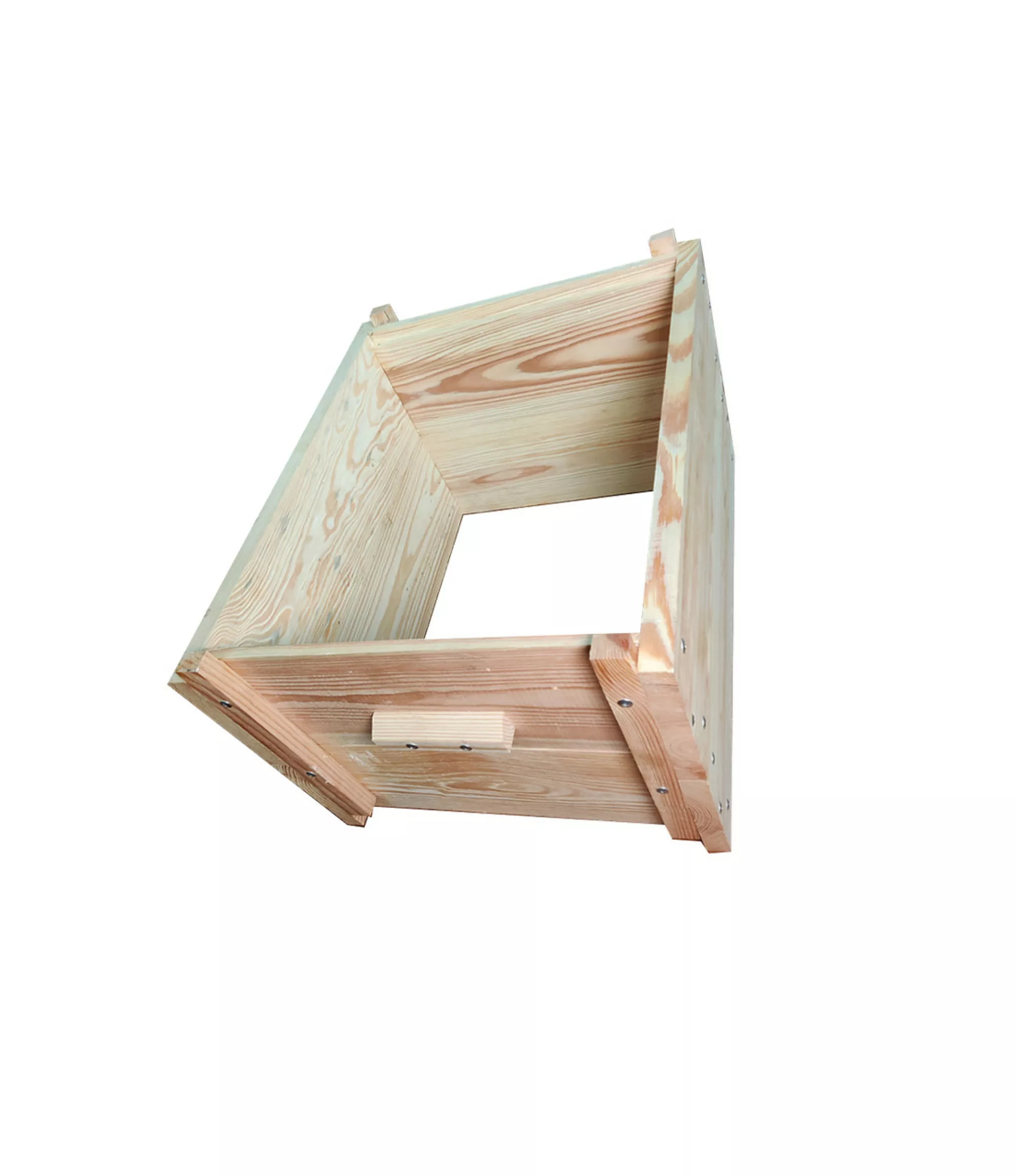 Вулик рогатий багатокорпусний, на 10 рамок, проварений у харчовому парафіні, гніздо на рамку 300