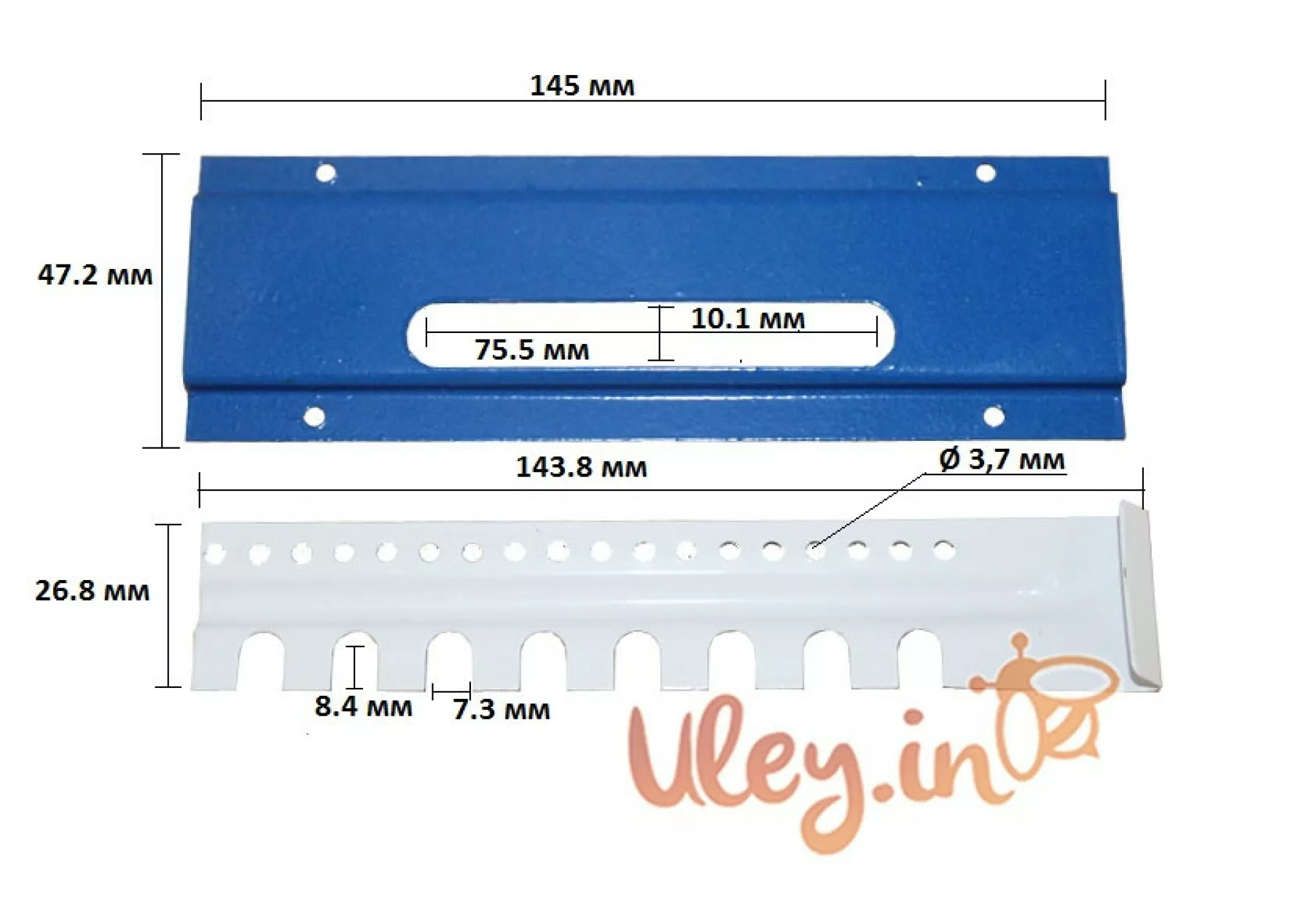 Льотковий загороджувач ПОЛІМЕРНИЙ 2-х елементний ВЕРХНІЙ «МЅ»