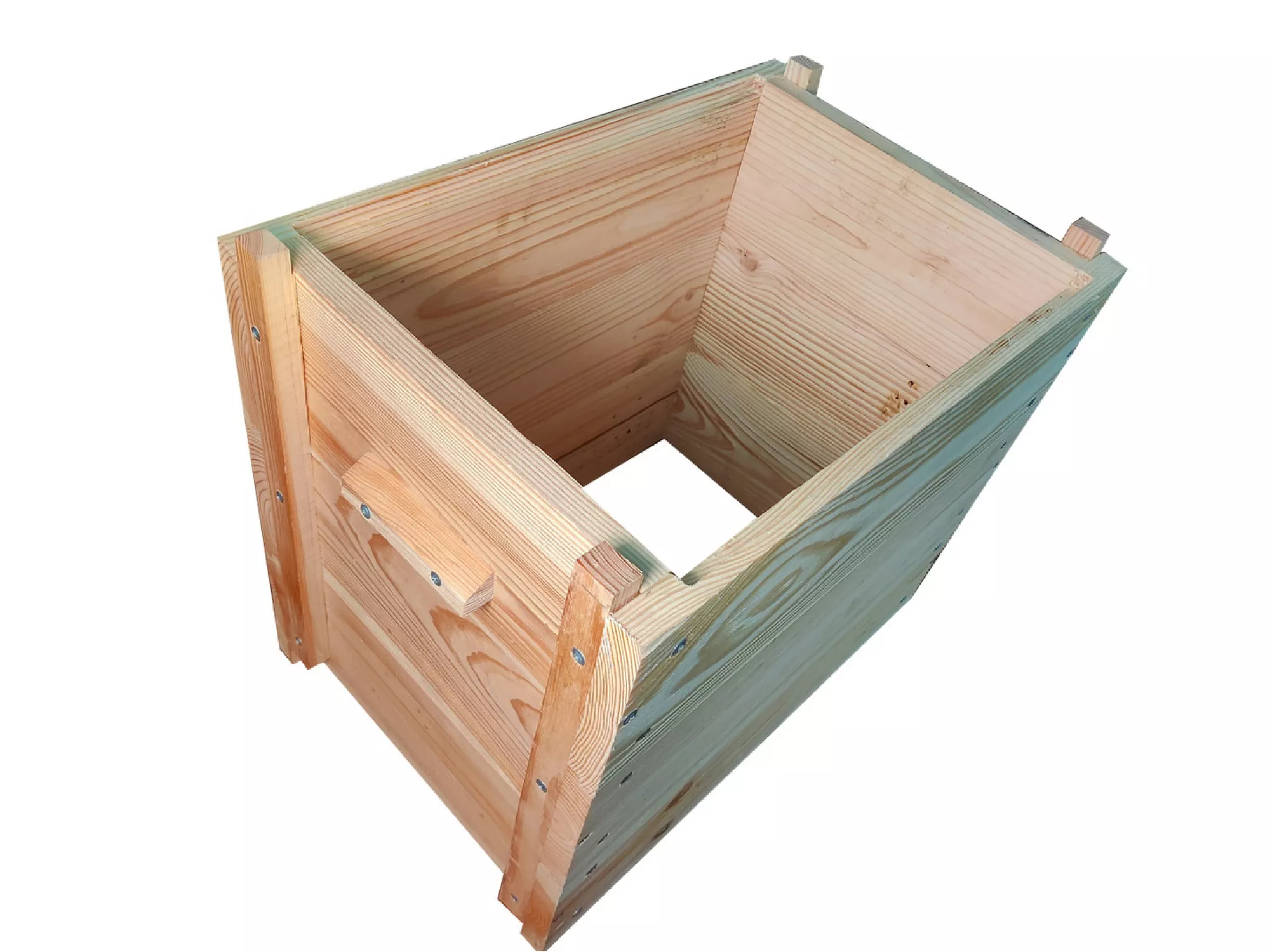 Вулик рогатий багатокорпусний, на 12 рамок, проварений у харчовому парафіні, гніздо на українську рамку, магазини на 145