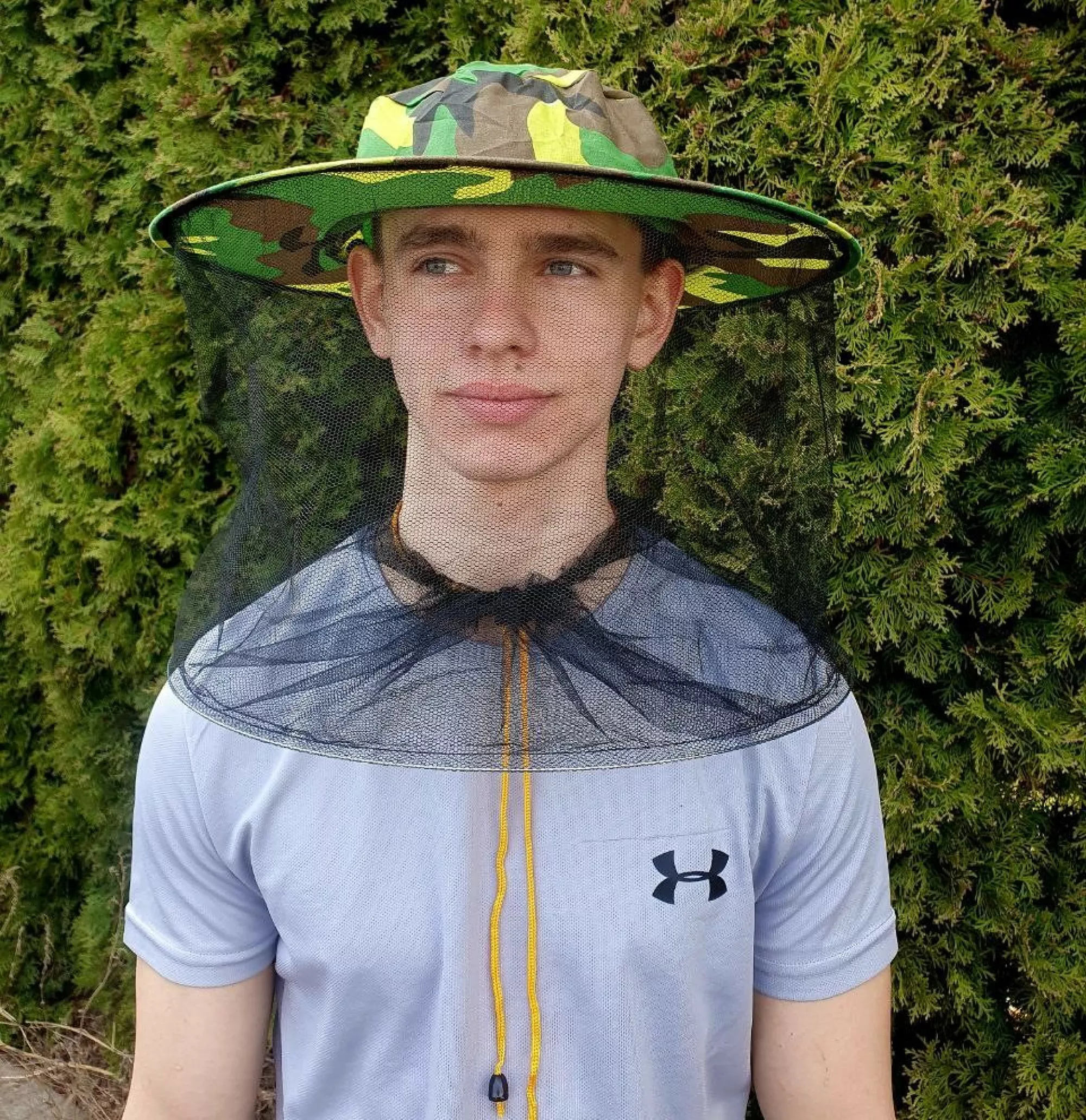 Маска бджоляра камуфляжна (сітка по колу)