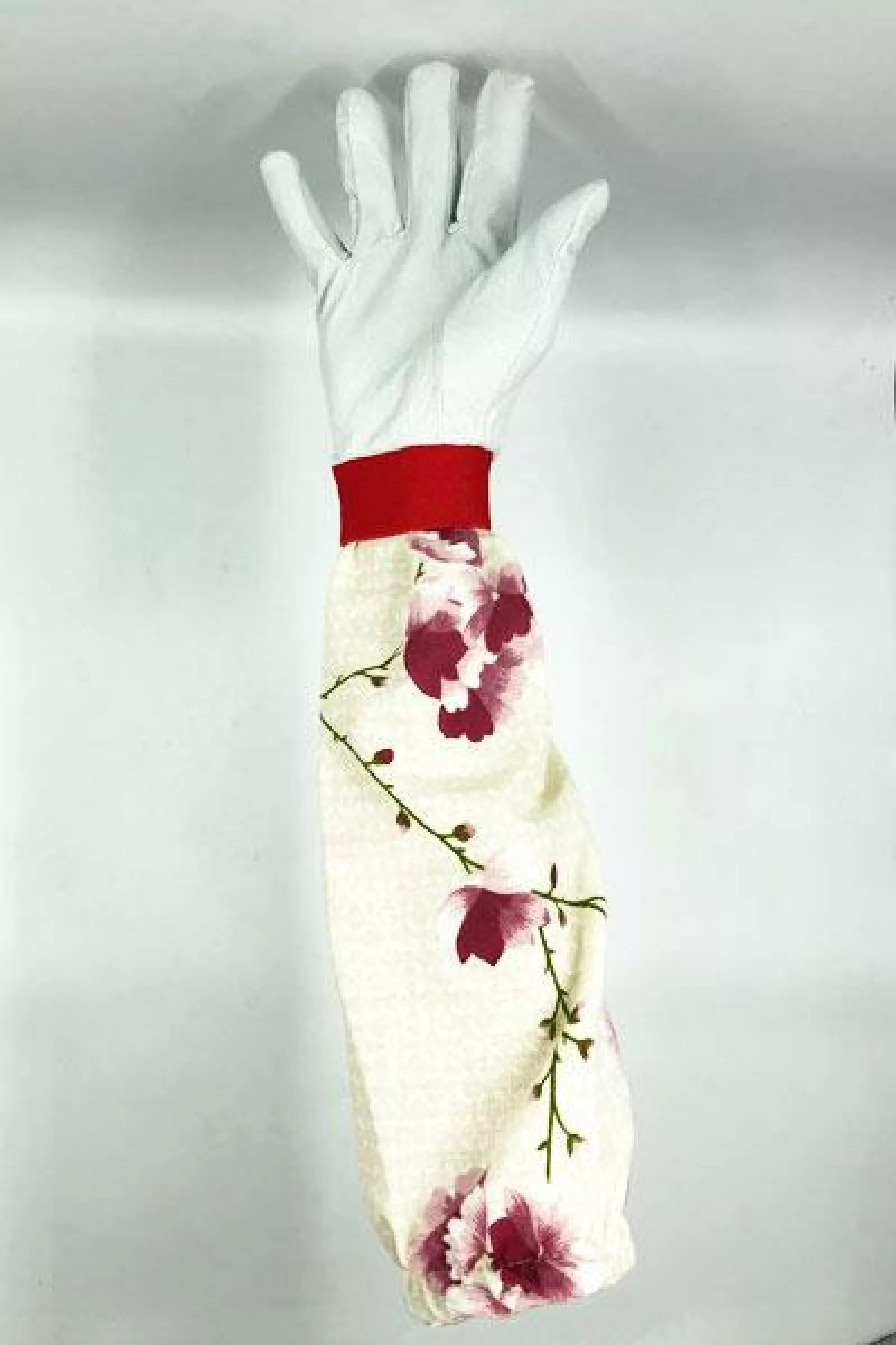 Рукавички з нарукавниками шкіряні