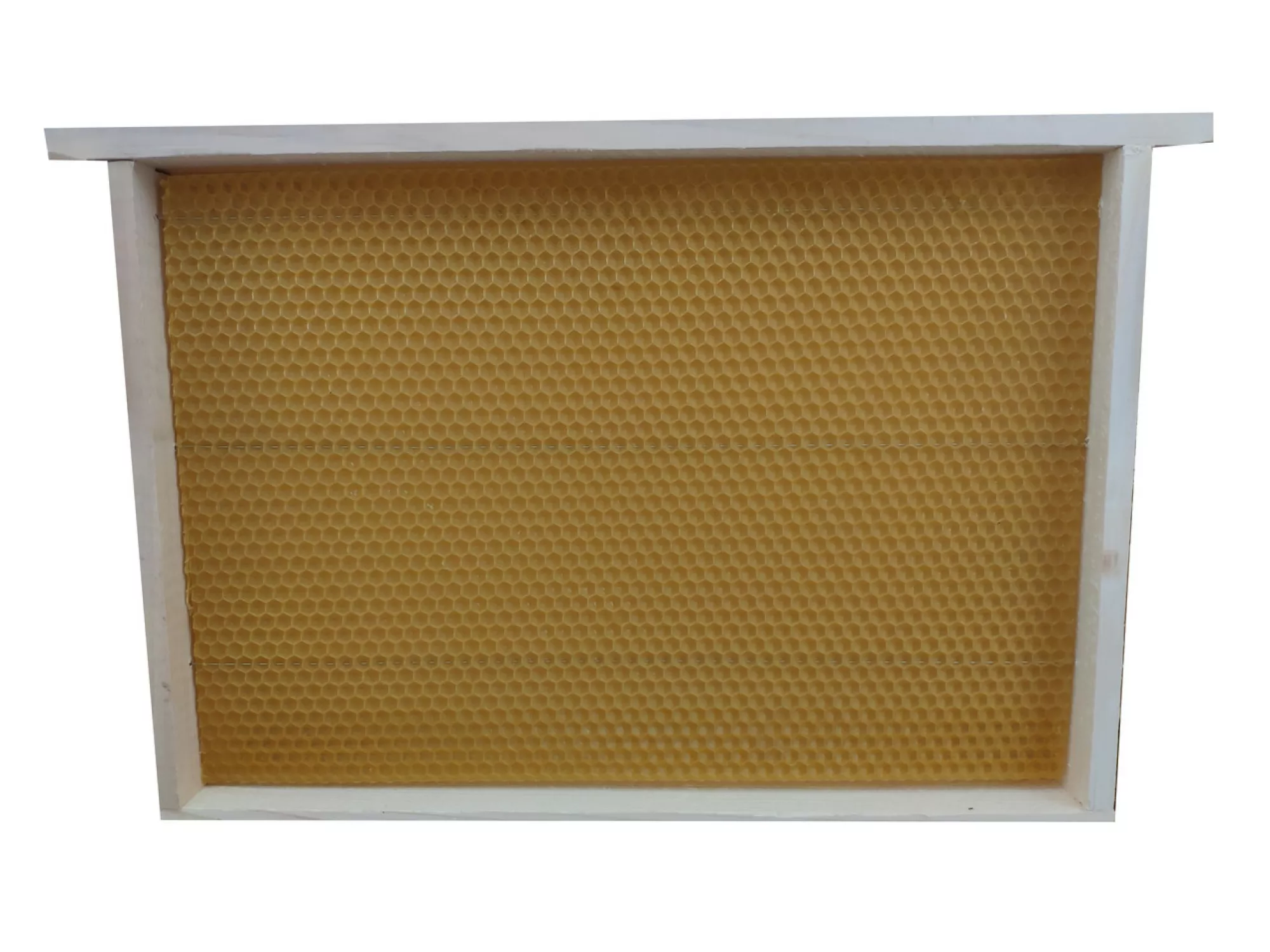 Українська напіврамка 214мм, без роздільника гофмана, навощена вощиною КиївБджолопром. – 10 шт. P0001