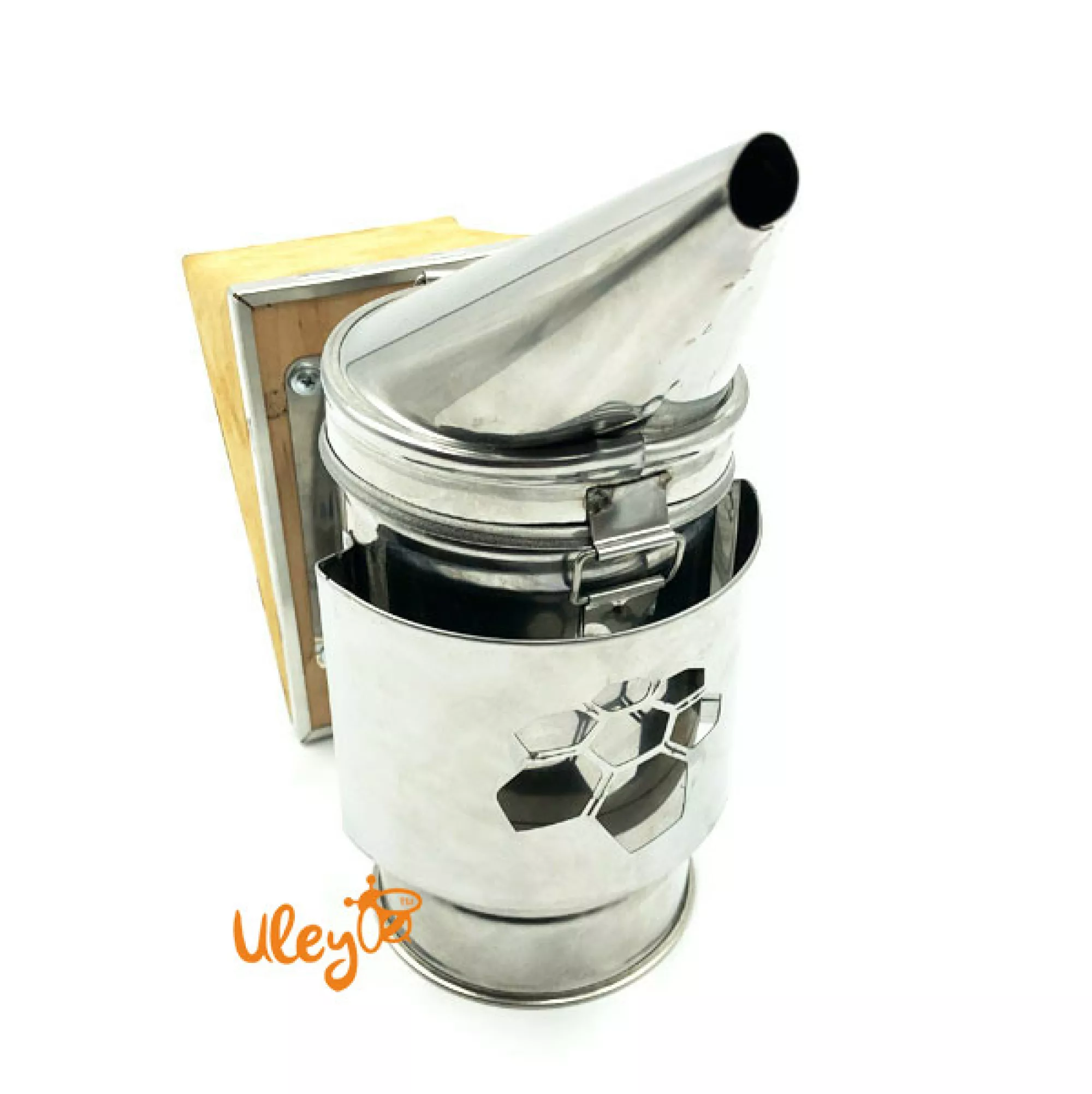 Димар пасічний нержавіючий, з огородженням із листового металу. Міх знімний шкіряний