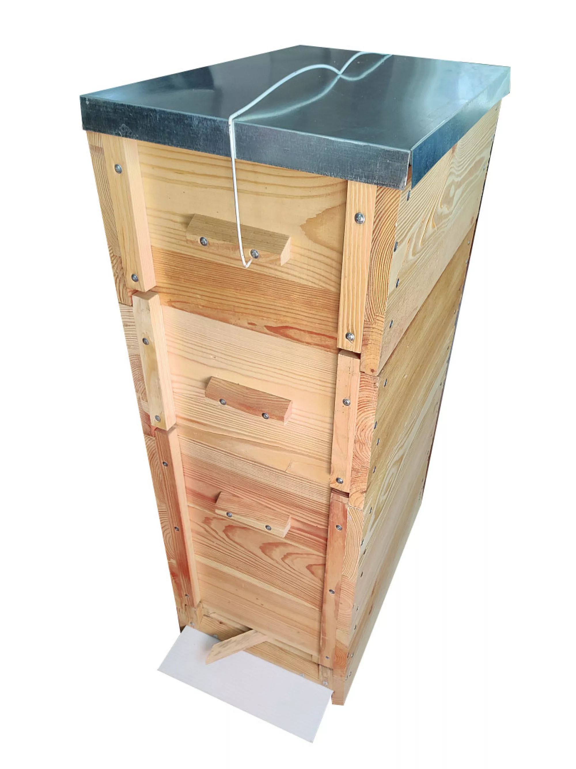 Вулик рогатий багатокорпусний, на 12 рамок, проварений у харчовому парафіні, гніздо на українську рамку, магазини на укрнапіврамку