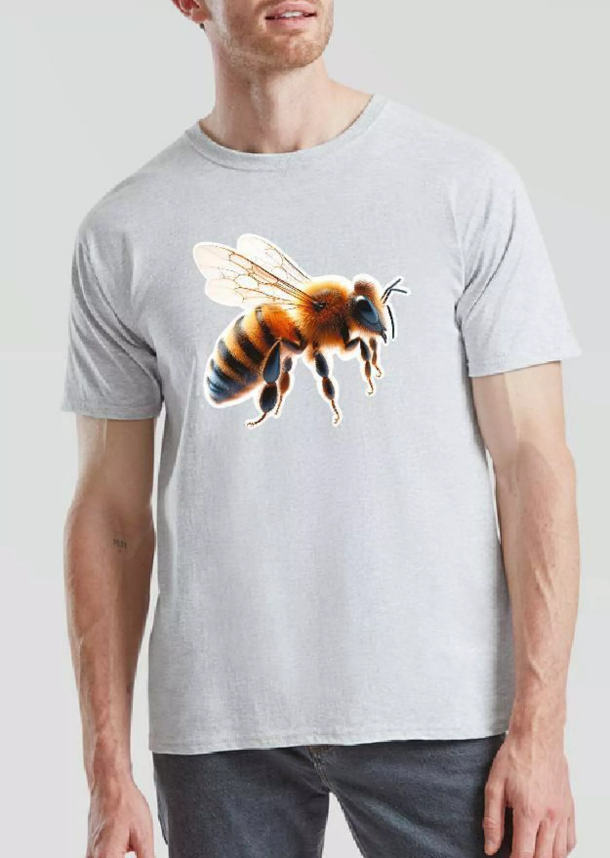 Футболка сіра “З Бджолою”