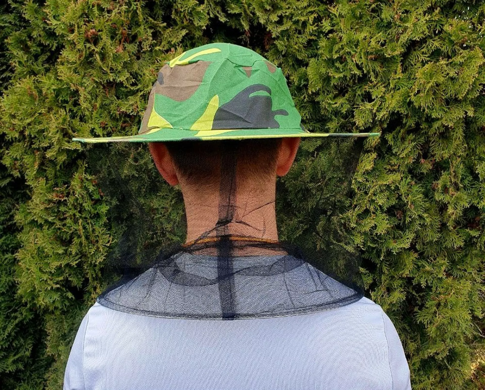 Маска бджоляра камуфляжна (сітка по колу)