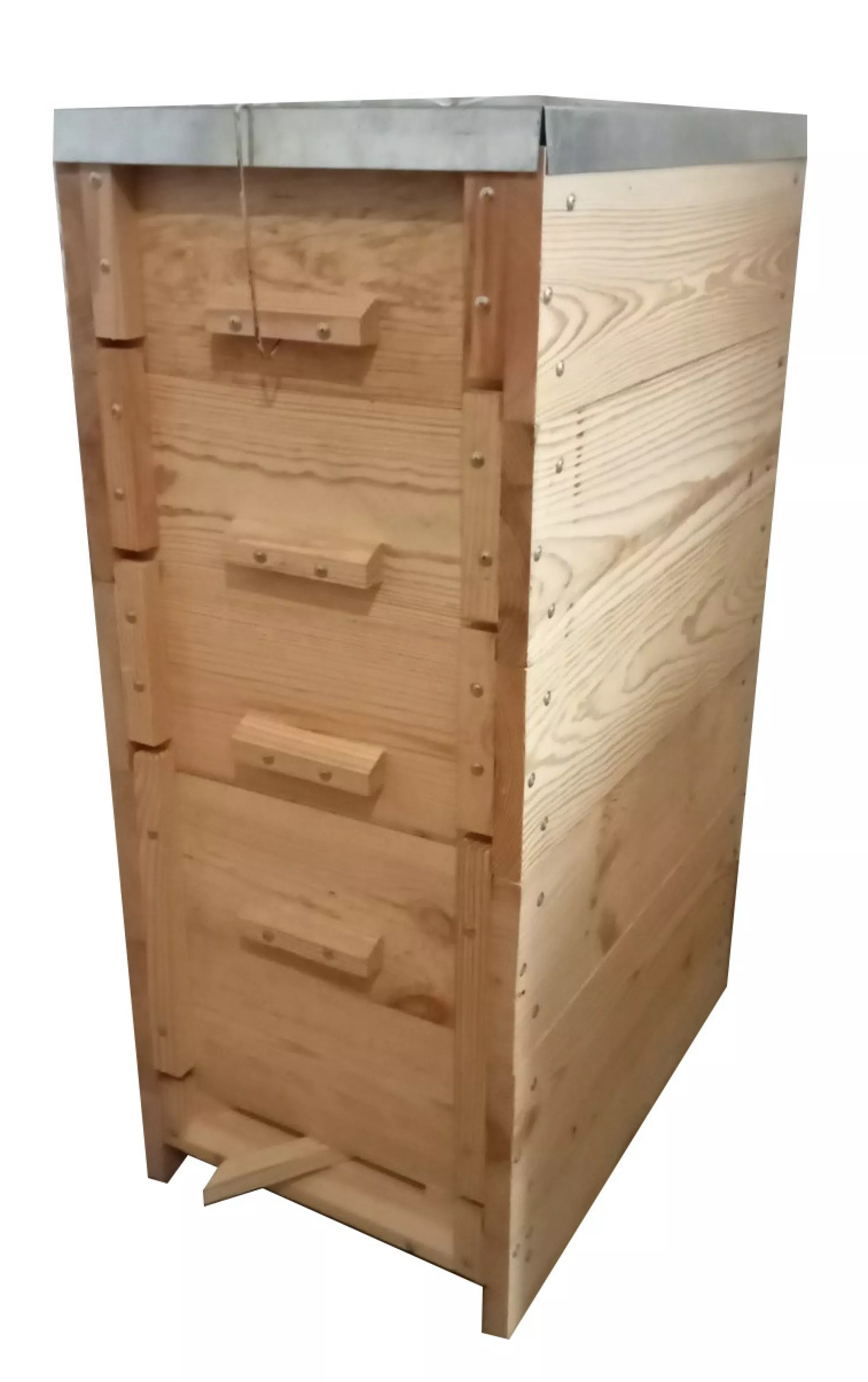 Вулик рогатий багатокорпусний, на 9 рамок, проварений у харчовому парафіні, гніздо на рамку 300