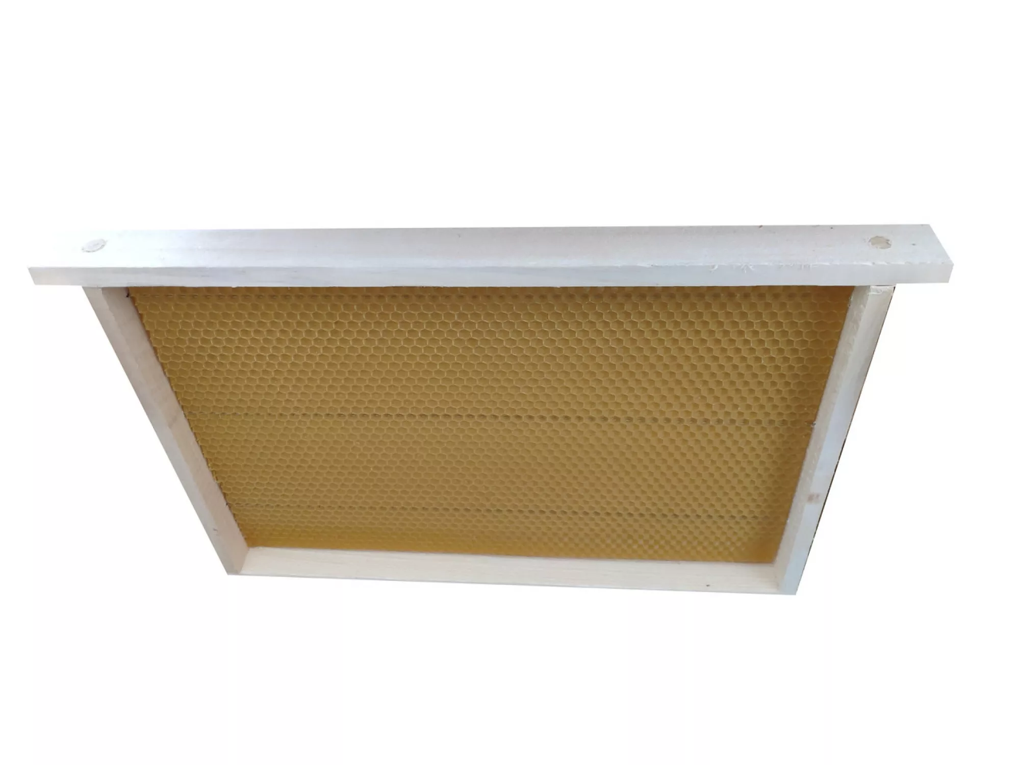 Українська напіврамка 214мм, без роздільника гофмана, навощена вощиною КиївБджолопром. – 10 шт. P0001