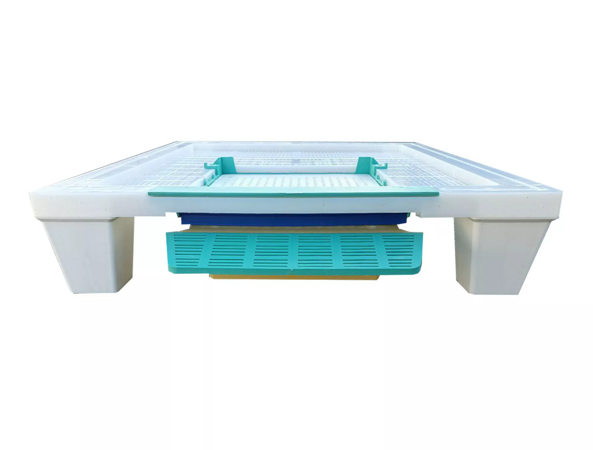 Пластикове Дно, сітчасте з пыльцесборником, на 10-ти рамковий вулик