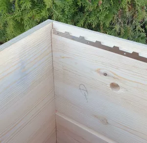 Гребінка (розділювач) для фіксації рамок у вулику, на 10 рамок (нержавіюча сталь 0,8 мм)