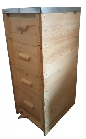 Вулик рогатий багатокорпусний, на 10 рамок, проварений у харчовому парафіні, на рамку 230