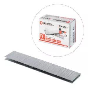 Скоба для степлера РТ-1612 28мм (18GA) 5,7(5,8)x1,25×1,0мм 5000шт/упак INTERTOOL PT-8328