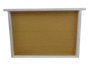 Українська напіврамка 214мм, без роздільника гофмана, навощена вощиною КиївБджолопром. – 10 шт. P0001