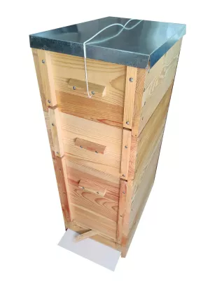 Вулик рогатий багатокорпусний, на 12 рамок, проварений у харчовому парафіні, гніздо на українську рамку, магазини на укрнапіврамку