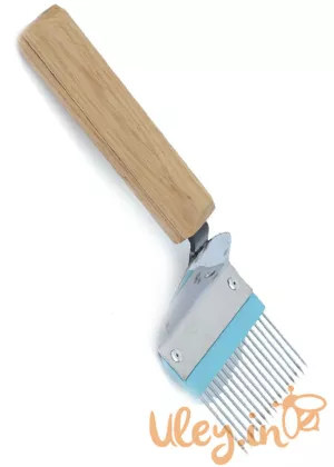 Вилка пасічна з нержав. сталі з пластмасовою вставкою з прямою голкою нержавійка