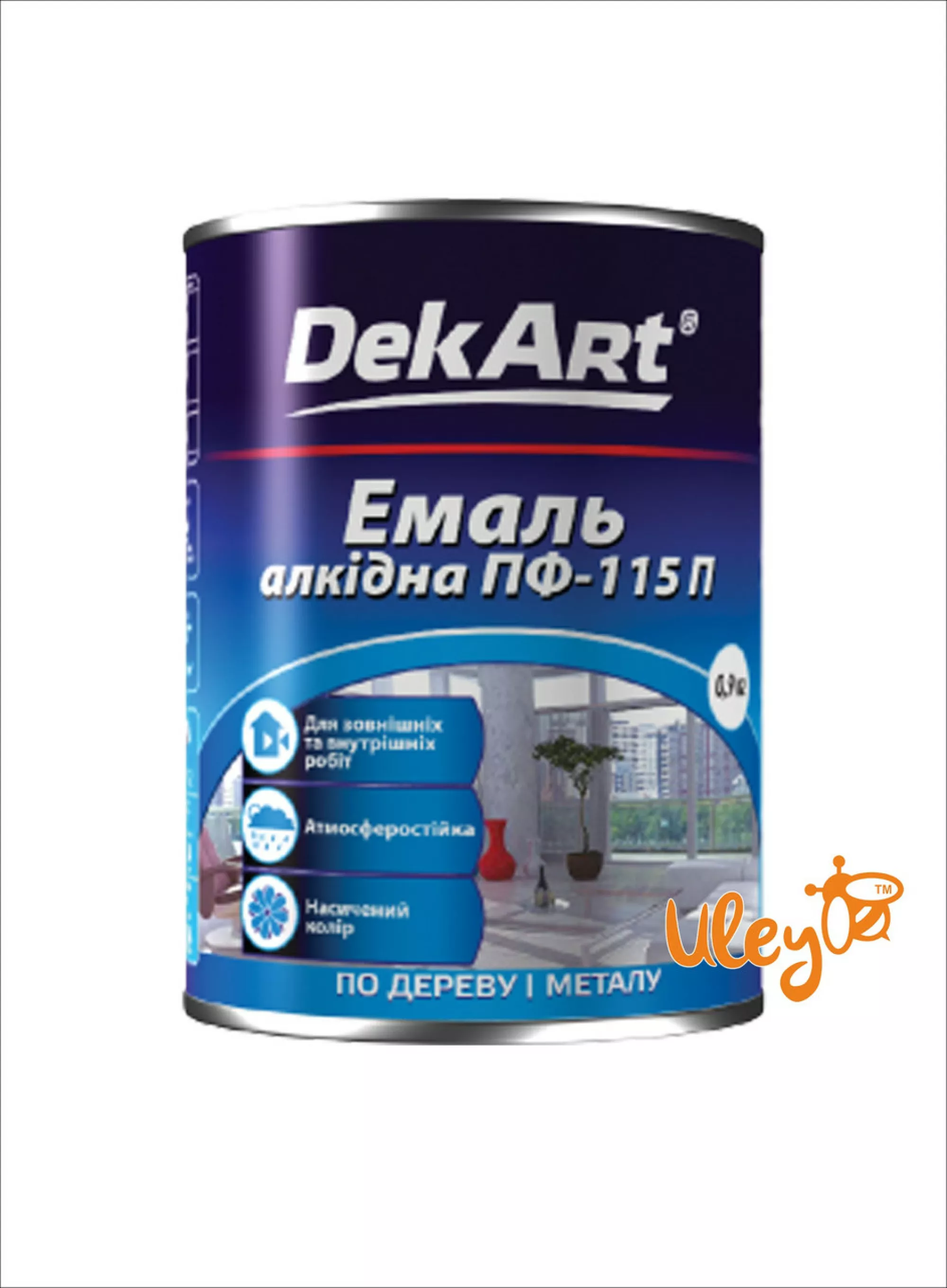 Фарба для ульїв, емаль алкідна ПФ-115 TM DekArt. Зелена — 2,8 кг