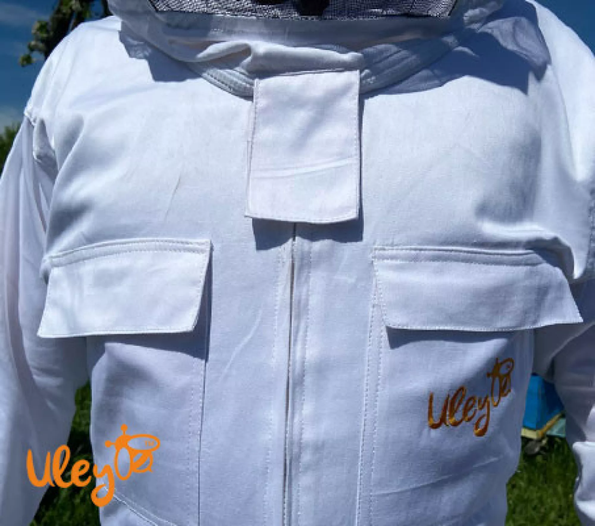 Комбінезон бджоляра (білий) з маскою "Євро". Пакистан, розміри XS, S