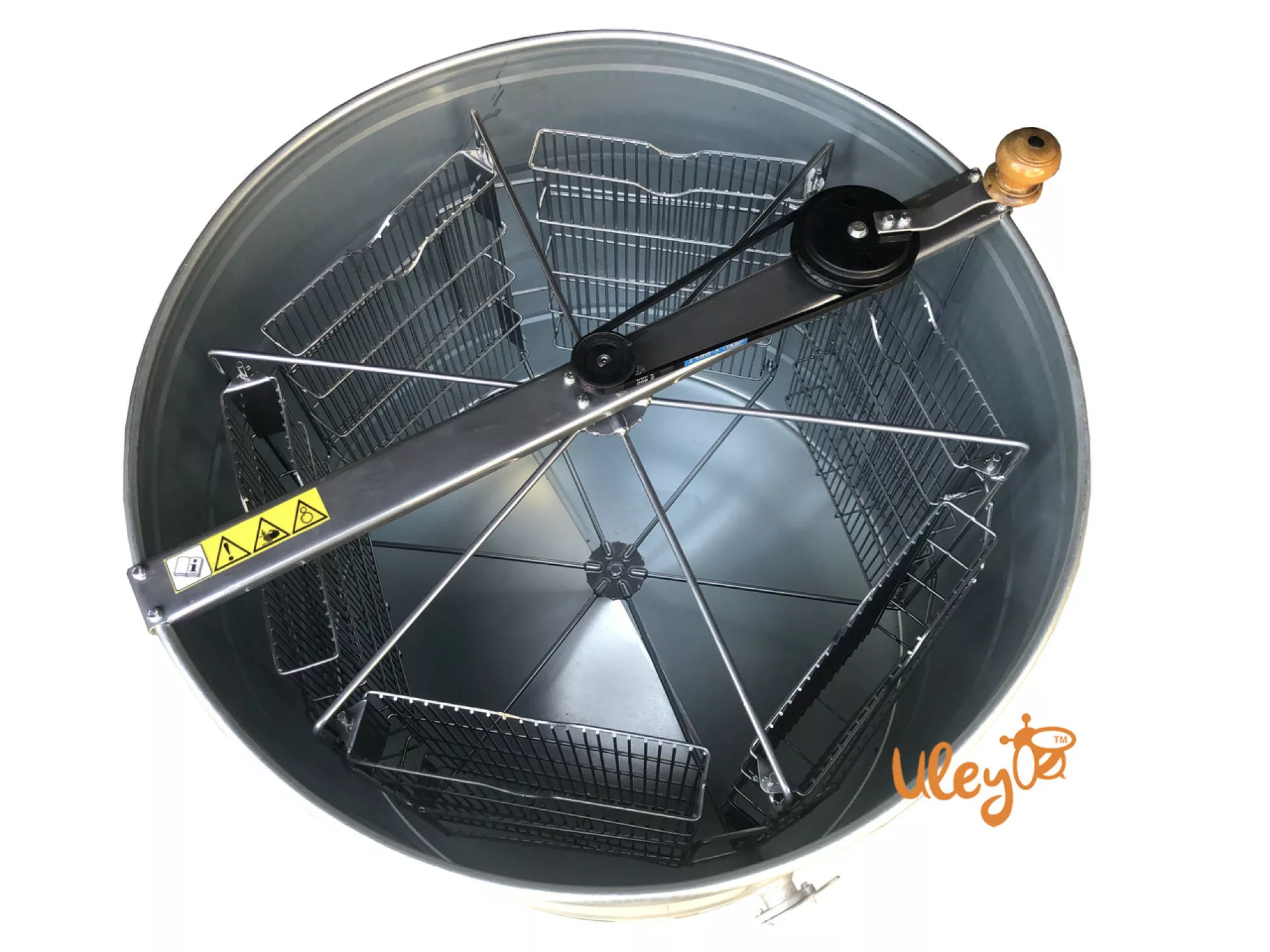 Оцинкована 6-ти рамкова поворотна, з ремінним приводом